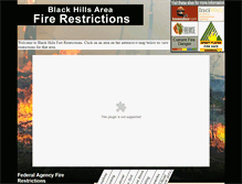 Tablet Screenshot of blackhillsfirerestrictions.com